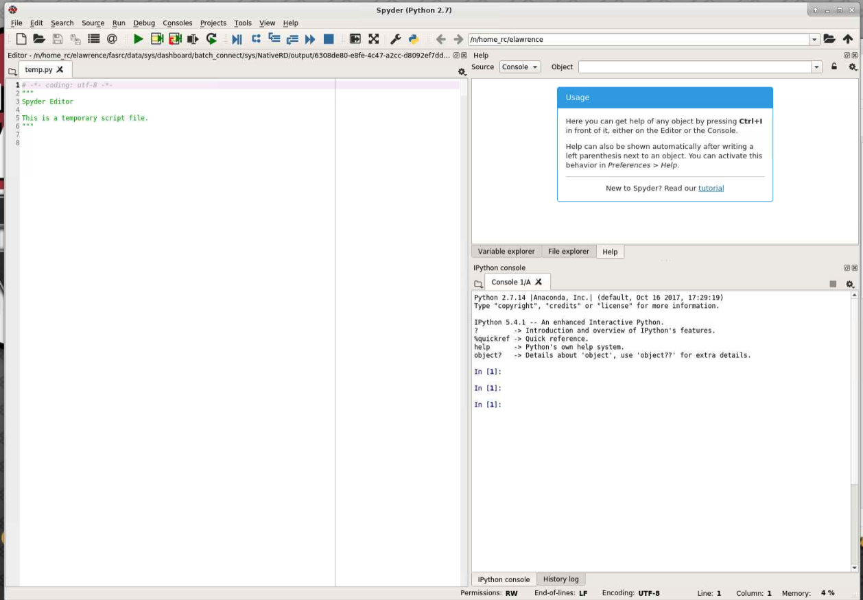 Using Spyder – FASRC DOCS