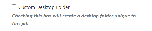 Custom Desktop Folder